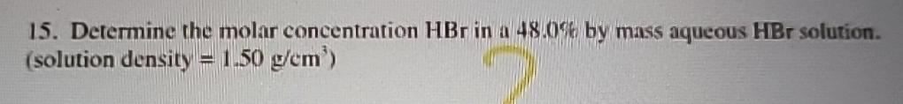 Aqueous HBr Name