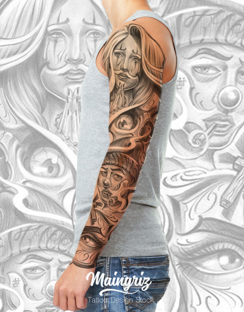 What Is Chicano Sleeve Tattoo? Design Inspiration