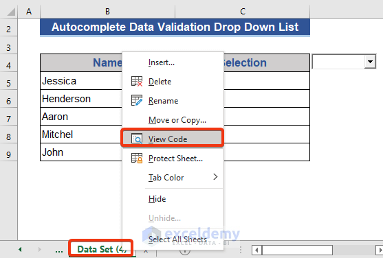 What Is Excel Autocomplete Data Validation? Errorproof Cells
