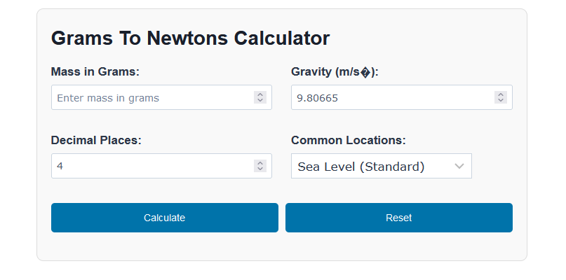 What Is G To Newtons? Easy Conversion Guide